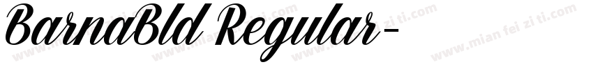BarnaBld Regular字体转换